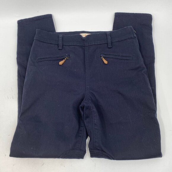 Tory Burch Navy Blue Infinity Jodhpur Skinny Pants | Size 26 - Picture 4 of 9